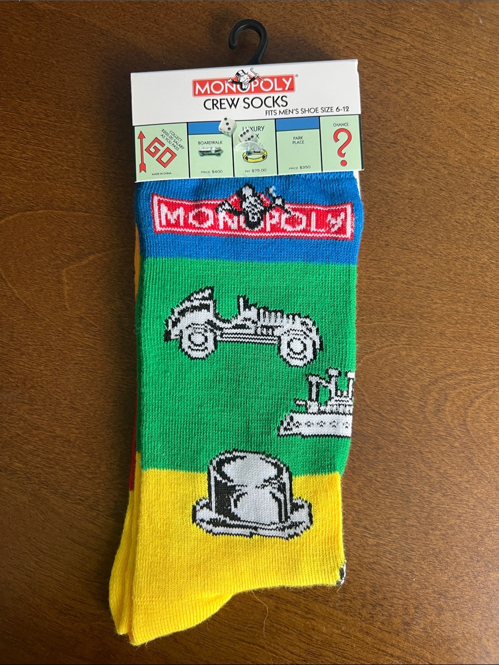 Hasbro Monopoly Crew Socks